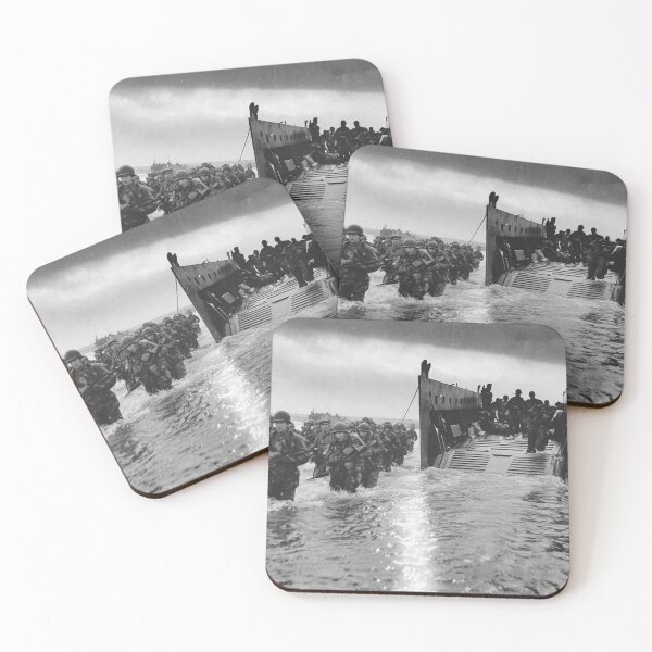 Item preview, British Troops At the Heart of the Invasion in the Early Hours designed and sold by Skyframe Aviation.