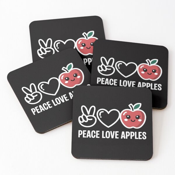 Item preview, Peace, Love Apples Apple Lover Fruit Lover designed and sold by OlafLica.