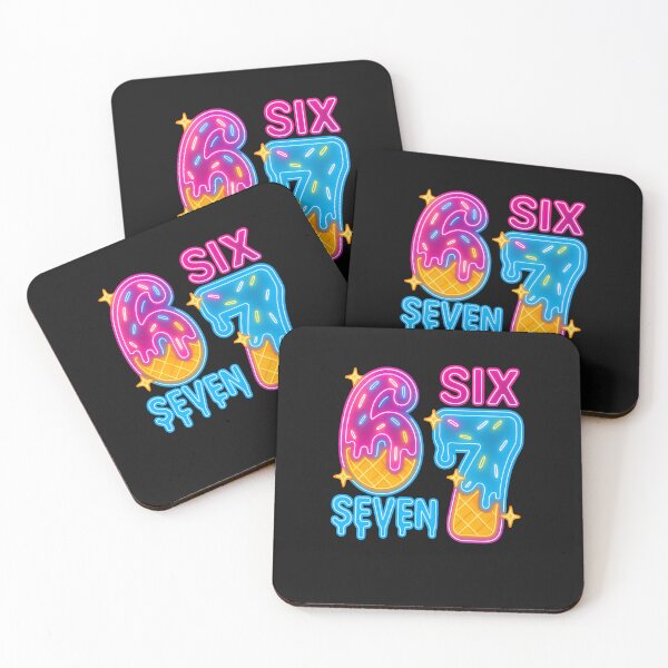Artikelvorschau, Six Seven Ice Cream Drip Meme 67 Lustiger Gen Alpha Slang 6 7 entworfen und verkauft von MOHITSALVI.
