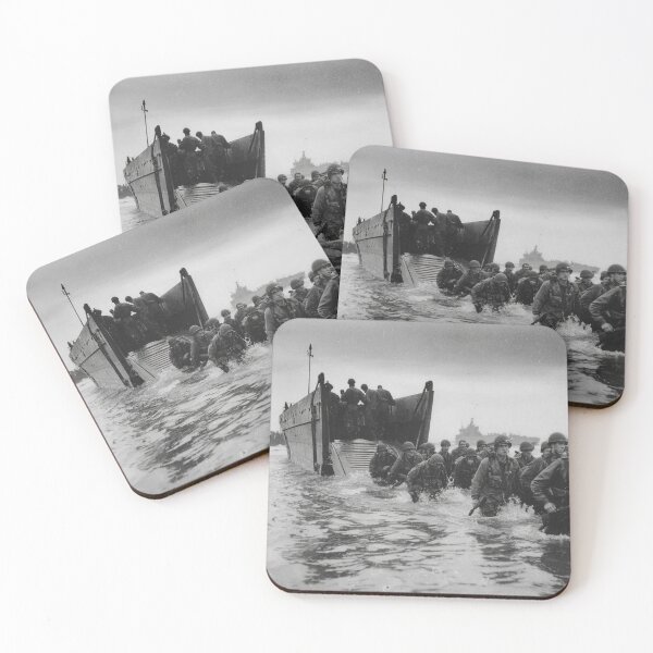 Item preview, Landing Craft Approaching the French Coast under Grey Clouds designed and sold by Skyframe Aviation.