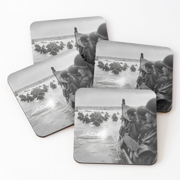 Item preview, American Soldiers Approaching the French Coast amidst Explosions designed and sold by Skyframe Aviation.