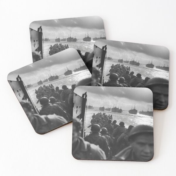 Item preview, American Soldiers Under Fire on the Shore during the Assault designed and sold by Skyframe Aviation.