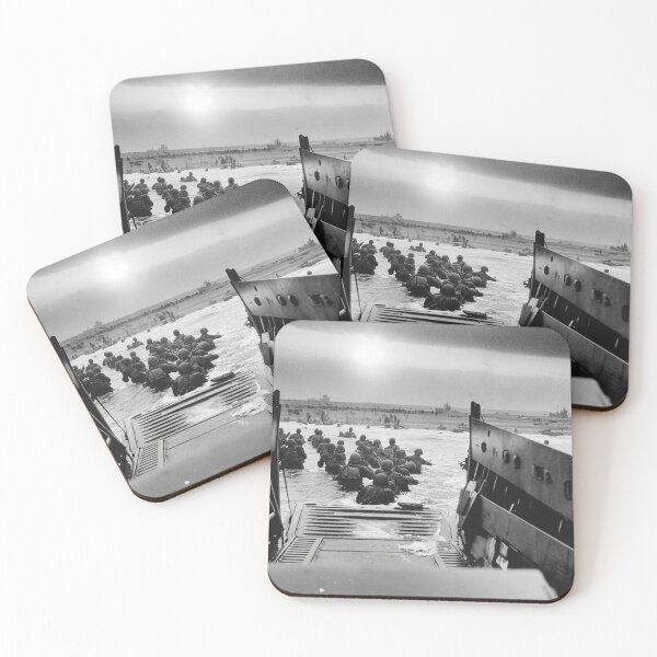 Item preview, British Troops During the Invasion with Waves Crashing designed and sold by Skyframe Aviation.