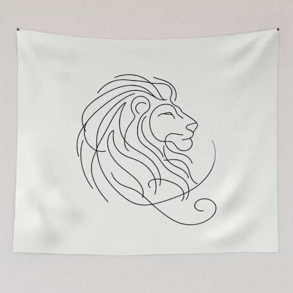 Item preview, one line lion designed and sold by vinniespeer.
