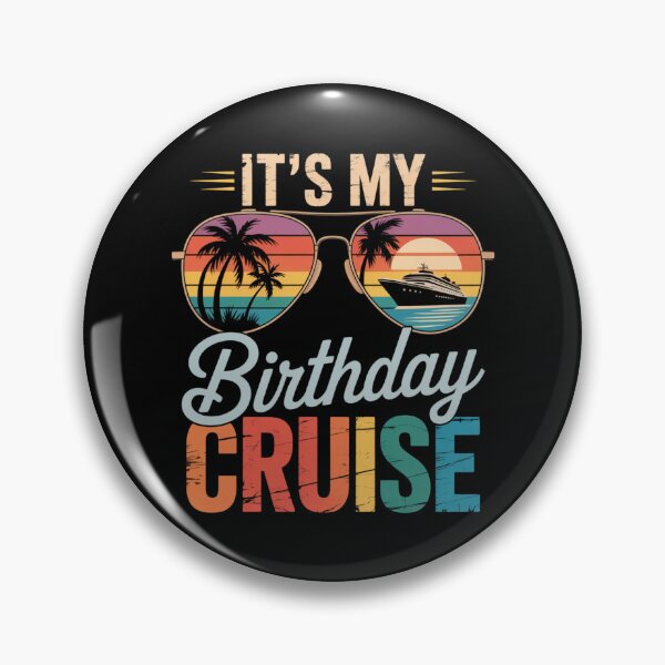 Item preview, It’s My Birthday Cruise Retro Cruise Ship Design designed and sold by Gogetgiggles.