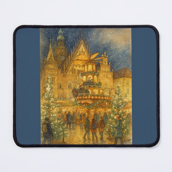Item preview, Wroclaw Christmas Magic in Watercolor designed and sold by ArgentoArt.