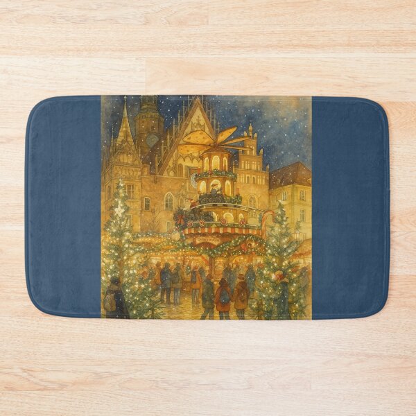 Item preview, Wroclaw Christmas Magic in Watercolor designed and sold by ArgentoArt.