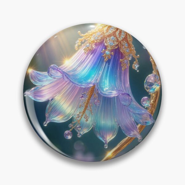 Item preview, Enchanted Iridescent Crystal Pearl Flower Under Golden Sunlight designed and sold by MonetObsidian.