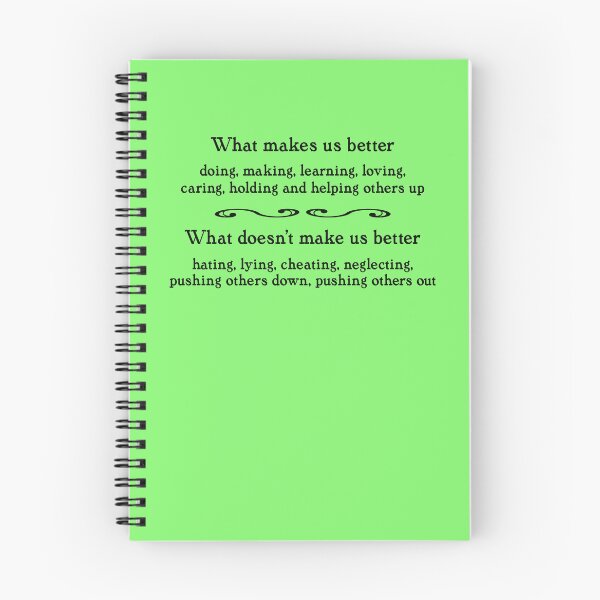 Item preview, What makes us better, black on light green designed and sold by mntimg.