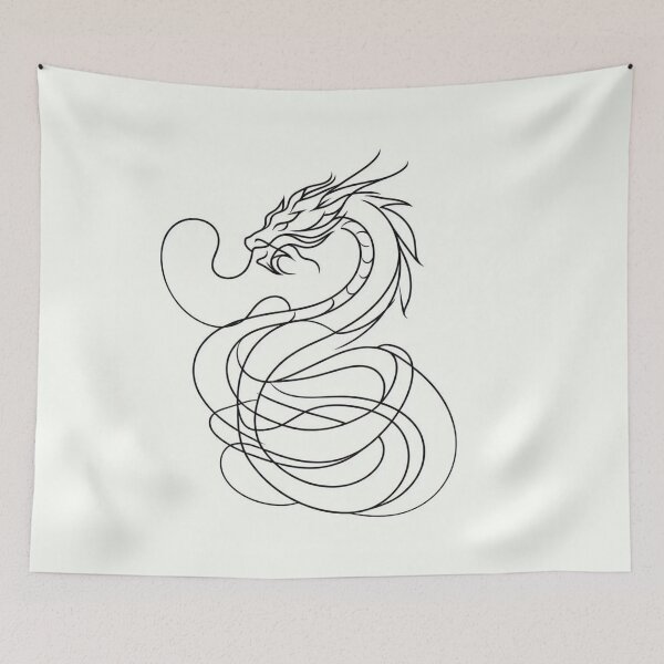 Item preview, one line dragon designed and sold by vinniespeer.