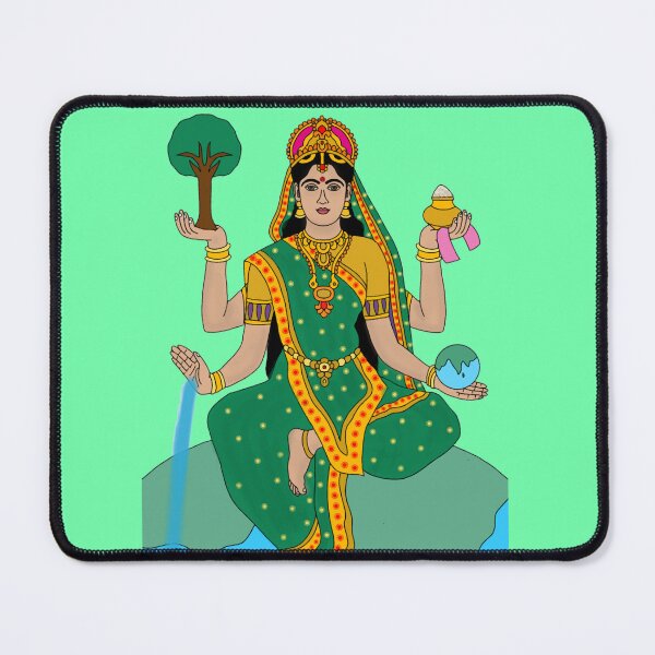 Item preview, Goddess Earth – Planet Nature Illustration Art designed and sold by Harshit_Digital_Arts.