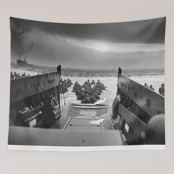 Item preview, Canadian Forces Under Fire on the Shore on the Normandy Coast designed and sold by Skyframe Aviation.