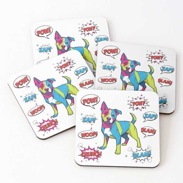 Item preview, Labrador Pop Art WOOF CRUNCH POW designed and sold by bsbd-action.