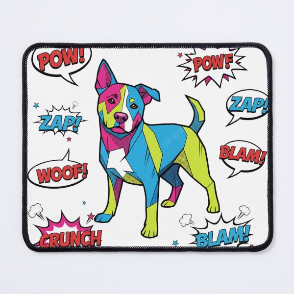 Item preview, Labrador Pop Art WOOF CRUNCH POW designed and sold by bsbd-action.