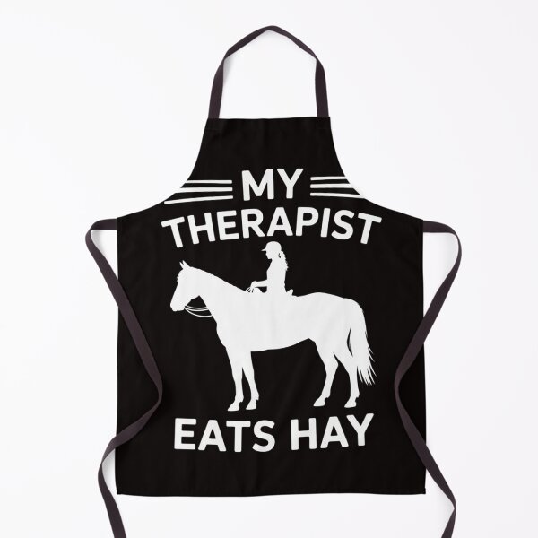 Item preview, Horse rider & gifts with sayings x My Therapist Eats HayHorses designed and sold by LapFemile.