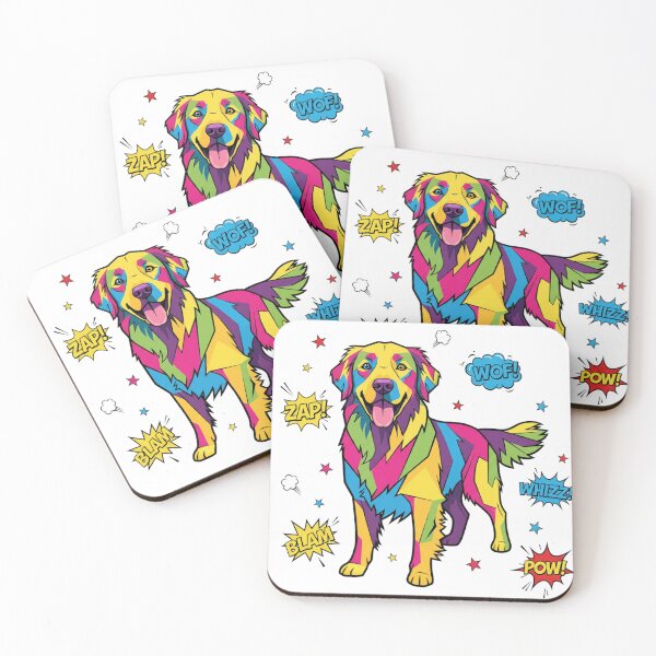 Item preview, Golden Retriever Pop Art ZAP WOF designed and sold by bsbd-action.