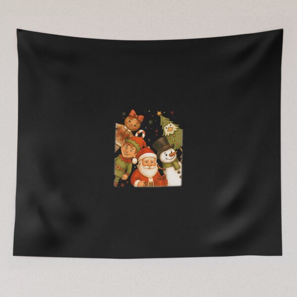 Item preview, Retro Santa Elf Snowman Gingerbread Christmas Goose Tree Men designed and sold by cawtoon.