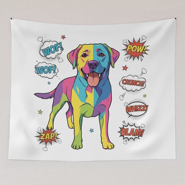 Item preview, Staffy Pop Art ZAP POW designed and sold by bsbd-action.