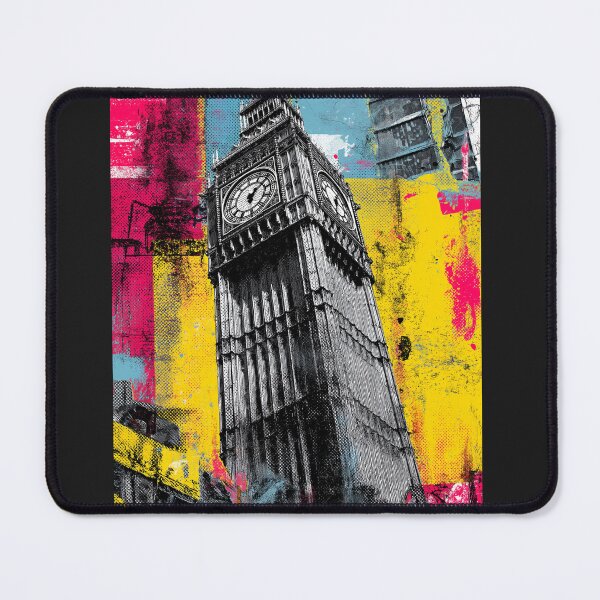 Item preview, London Big Ben Pop Art Poster – Colorful Punk Street Art Design designed and sold by ArgentoArt.