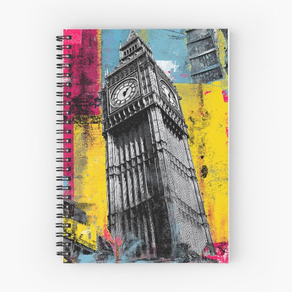 Item preview, London Big Ben Pop Art Poster – Colorful Punk Street Art Design designed and sold by ArgentoArt.
