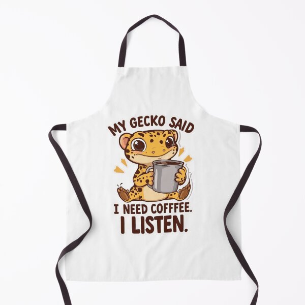 Item preview, My Gecko Says I Need Coffee – Funny Leopard Gecko & Coffee Lover designed and sold by ExoticBrew.
