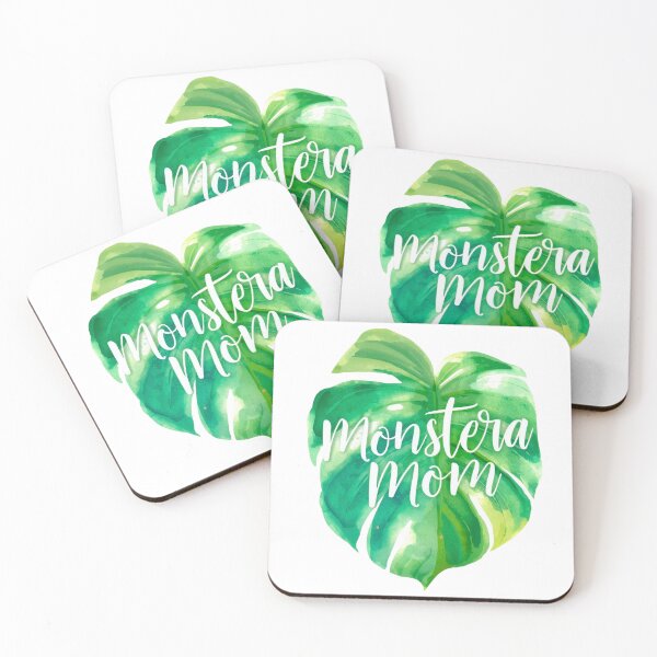 Item preview, Monstera Mom Watercolor Design – Albo Variegata Leaf Art for Plant Lovers designed and sold by Fredster1966.