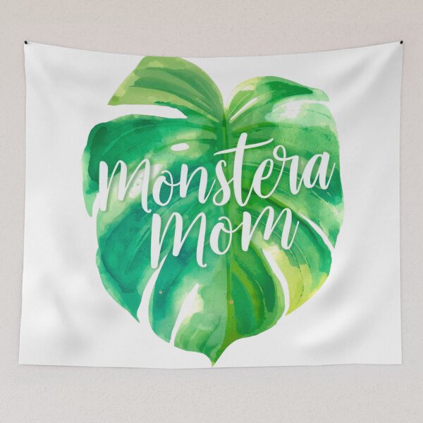 Item preview, Monstera Mom Watercolor Design – Albo Variegata Leaf Art for Plant Lovers designed and sold by Fredster1966.