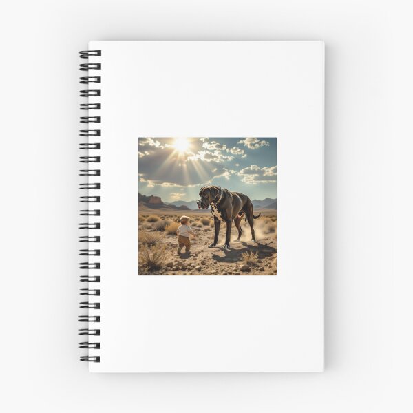 Item preview, Protective Dog Illustration — Dog Guards Child Print designed and sold by WhimsyByPaul.redbubble.com.