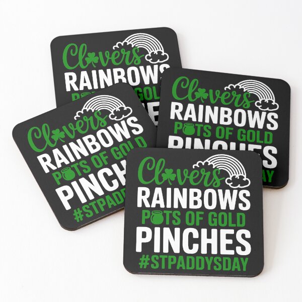 Item preview, Clovers Rainbows Pots of Gold Pinches #STPADDYSDAY designed and sold by theartfulaspie.