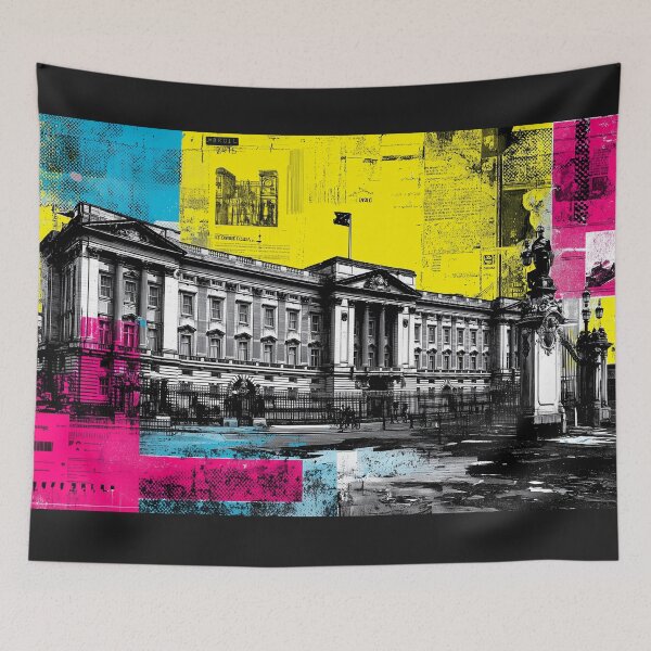 Item preview, Buckingham Palace Pop Art Poster – Punk London Street Art Design designed and sold by ArgentoArt.