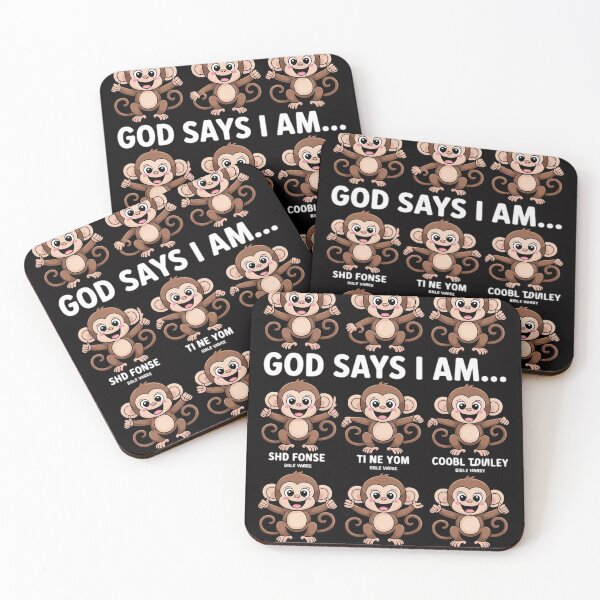 Item preview, God Say I Am Love Monkeys Cute Bible Quotes Cute Monkey Love designed and sold by MuteElevent.