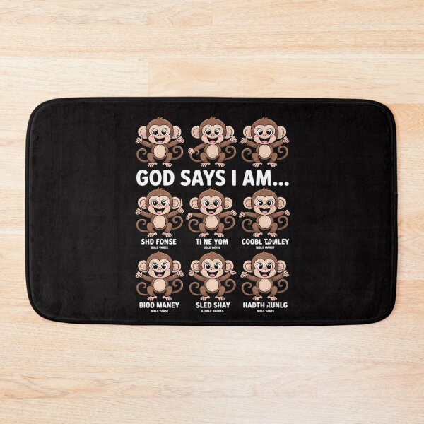 Item preview, God Say I Am Love Monkeys Cute Bible Quotes Cute Monkey Love designed and sold by MuteElevent.