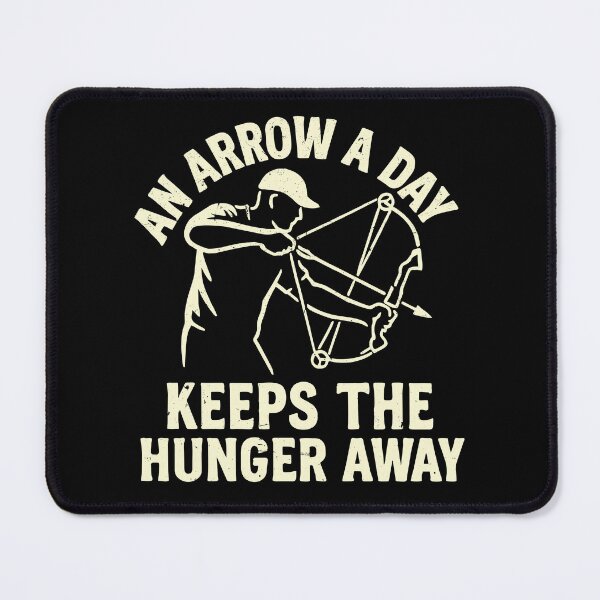 Item preview, An Arrow a Day Keeps the Hunger Away | Funny Bowfishing designed and sold by zakugan.