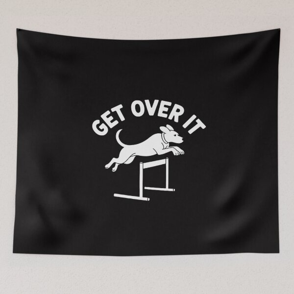 Item preview, Get Over It Jumping Agility Dog designed and sold by MuteElevent.