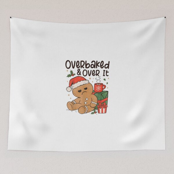 Item preview, Merry Christmas Gingerbread Cookie Santa Claus Hat Women  designed and sold by grumpzara.