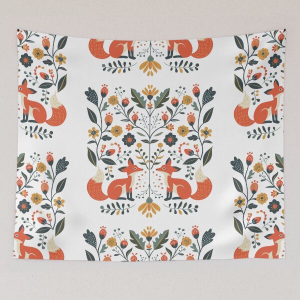 Item preview, Christmas Foxes designed and sold by xiao xuans.