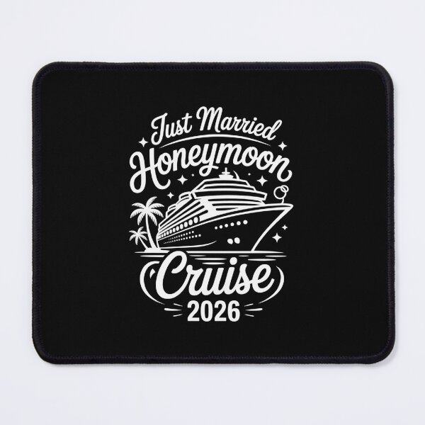 Item preview, Just Married Honeymoon Cruise 2026 Wedding Trip Design designed and sold by Gogetgiggles.