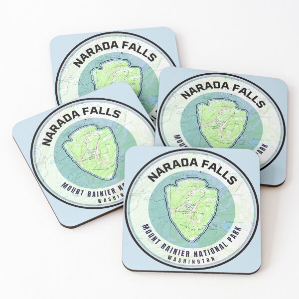 Item preview, Souvenir Map - Narada Falls Mount Rainier designed and sold by Willz Designz.