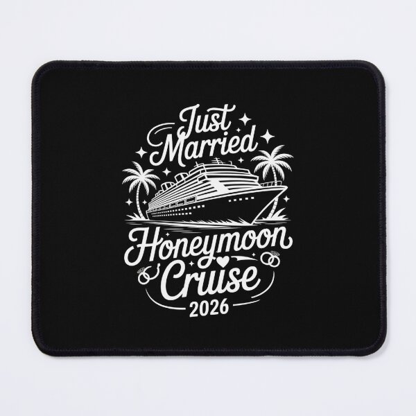 Item preview, Just Married Honeymoon Cruise 2026 Wedding Trip Design designed and sold by Gogetgiggles.