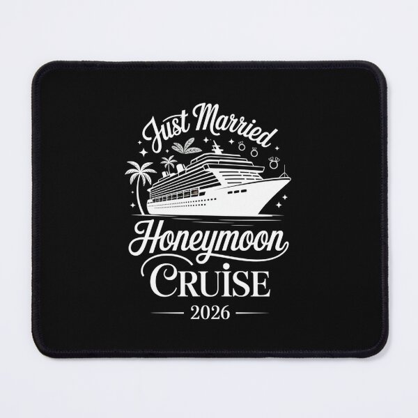 Item preview, Just Married Honeymoon Cruise 2026 Wedding Trip Design designed and sold by Gogetgiggles.