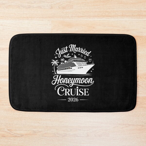 Item preview, Just Married Honeymoon Cruise 2026 Wedding Trip Design designed and sold by Gogetgiggles.