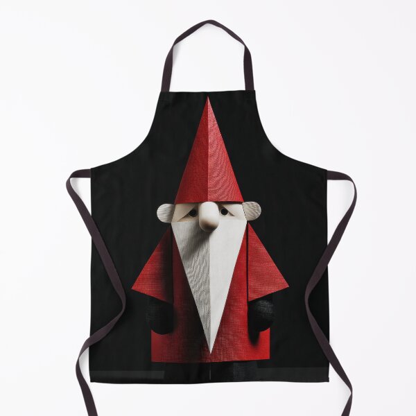 Item preview, Geometric Wooden Tomte – Modern Scandinavian Christmas Gnome Art designed and sold by dawnleblanc55.