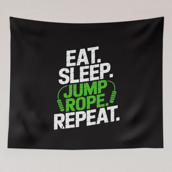 Item preview, Eat Sleep Jump Rope Repeat Roping Jumping Skipping designed and sold by MuteElevent.