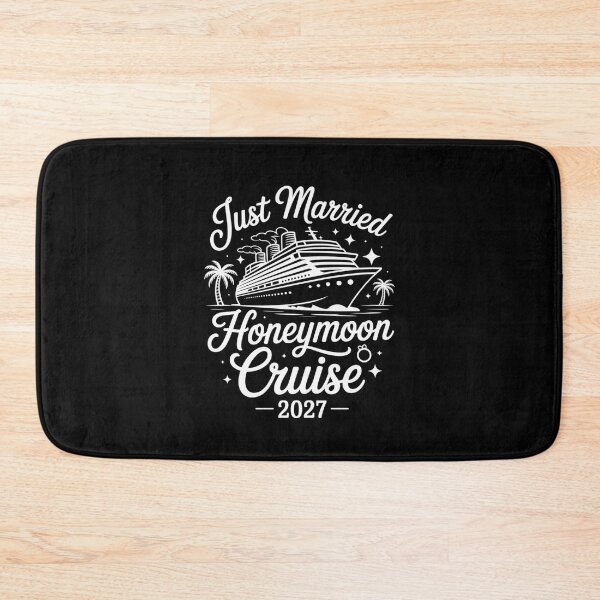 Item preview, Just Married Honeymoon Cruise 2027 Newlywed Design designed and sold by Gogetgiggles.