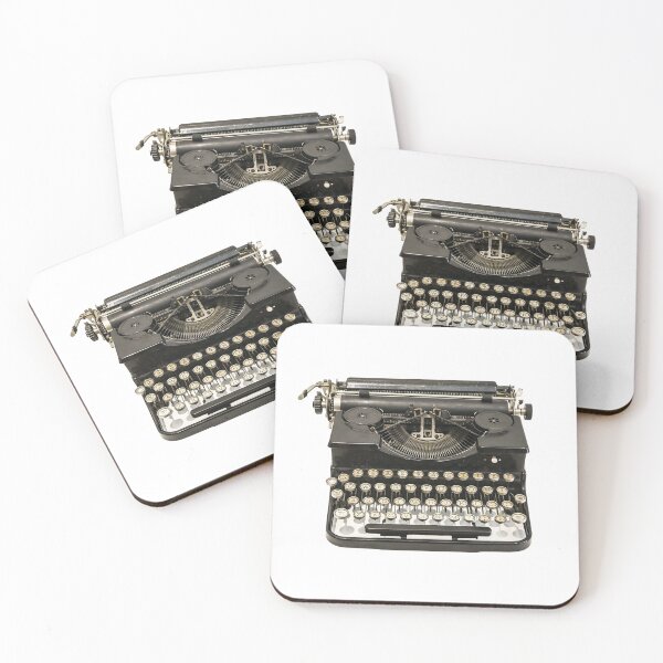 Item preview, vintage typewriter: A striking photograph of a vintage typewriter, complete with classic keys and timeless mechanical charm. designed and sold by PIXEL POP DESIGNS - Beyond the Norm!.