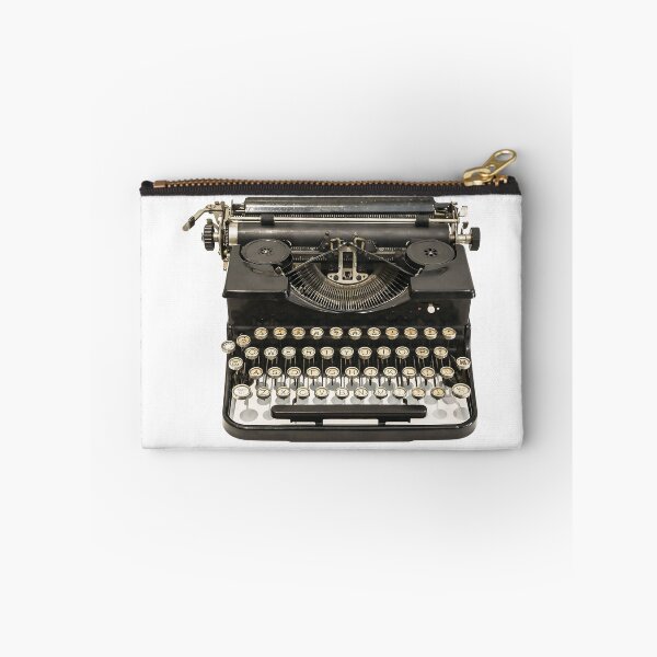 Item preview, vintage typewriter: A striking photograph of a vintage typewriter, complete with classic keys and timeless mechanical charm. designed and sold by PIXEL POP DESIGNS - Beyond the Norm!.