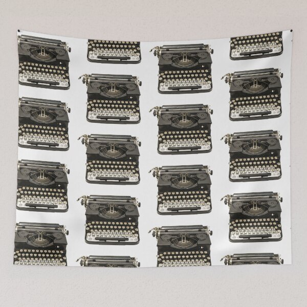Item preview, vintage typewriter: A striking photograph of a vintage typewriter, complete with classic keys and timeless mechanical charm. designed and sold by PIXEL POP DESIGNS - Beyond the Norm!.