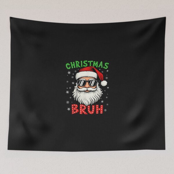 Item preview, Merry Christmas Bruh Funny Santa Claus Men Women Kids designed and sold by grumpzara.