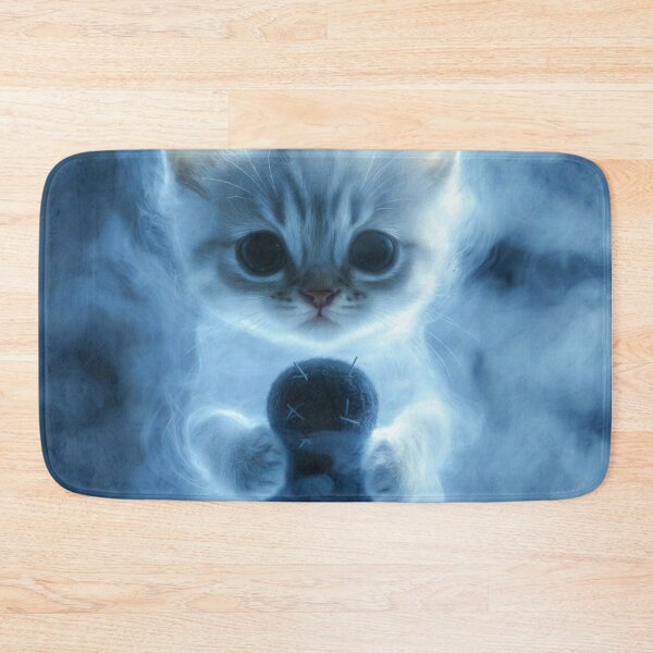 Item preview, Ghost Kitten Hugging Its Voodoo Doll designed and sold by CosmicLionPrints.