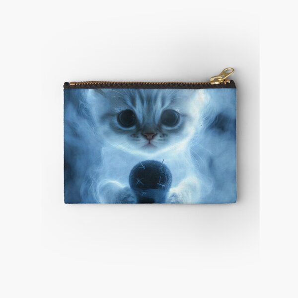 Item preview, Ghost Kitten Hugging Its Voodoo Doll designed and sold by CosmicLionPrints.